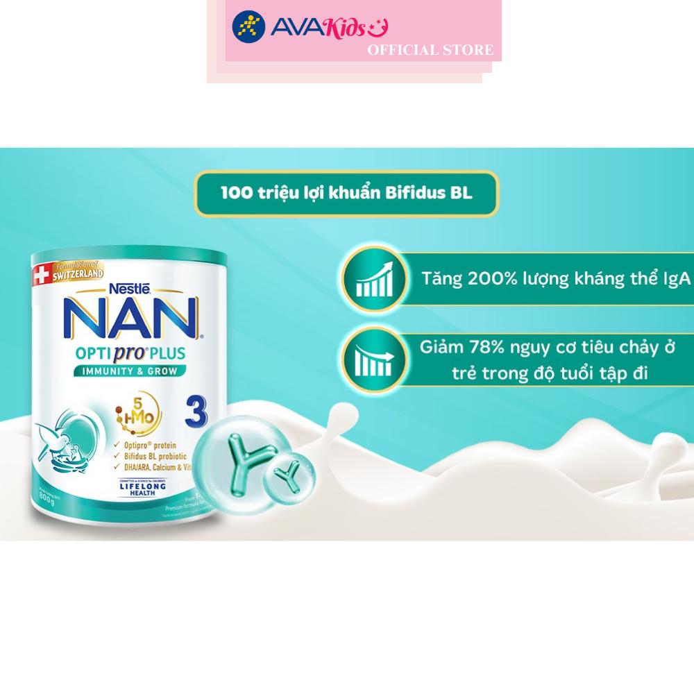 Sữa bột NAN Optipro Plus số 3 800g (1 - 2 tuổi)