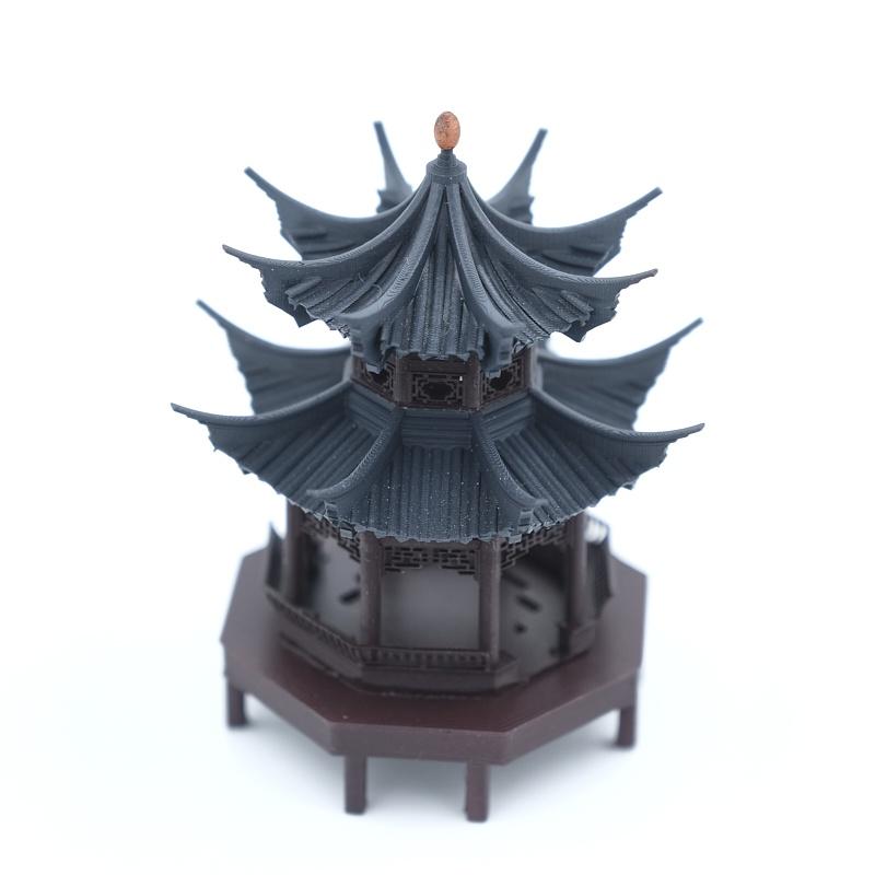 Mô hình tiểu cảnh VỌNG NGUYỆT BÁT DIỆN THỦY ĐÌNH - bán cạn - bể cá - hòn non bộ - terarium - tinh xảo - chất lượng cao