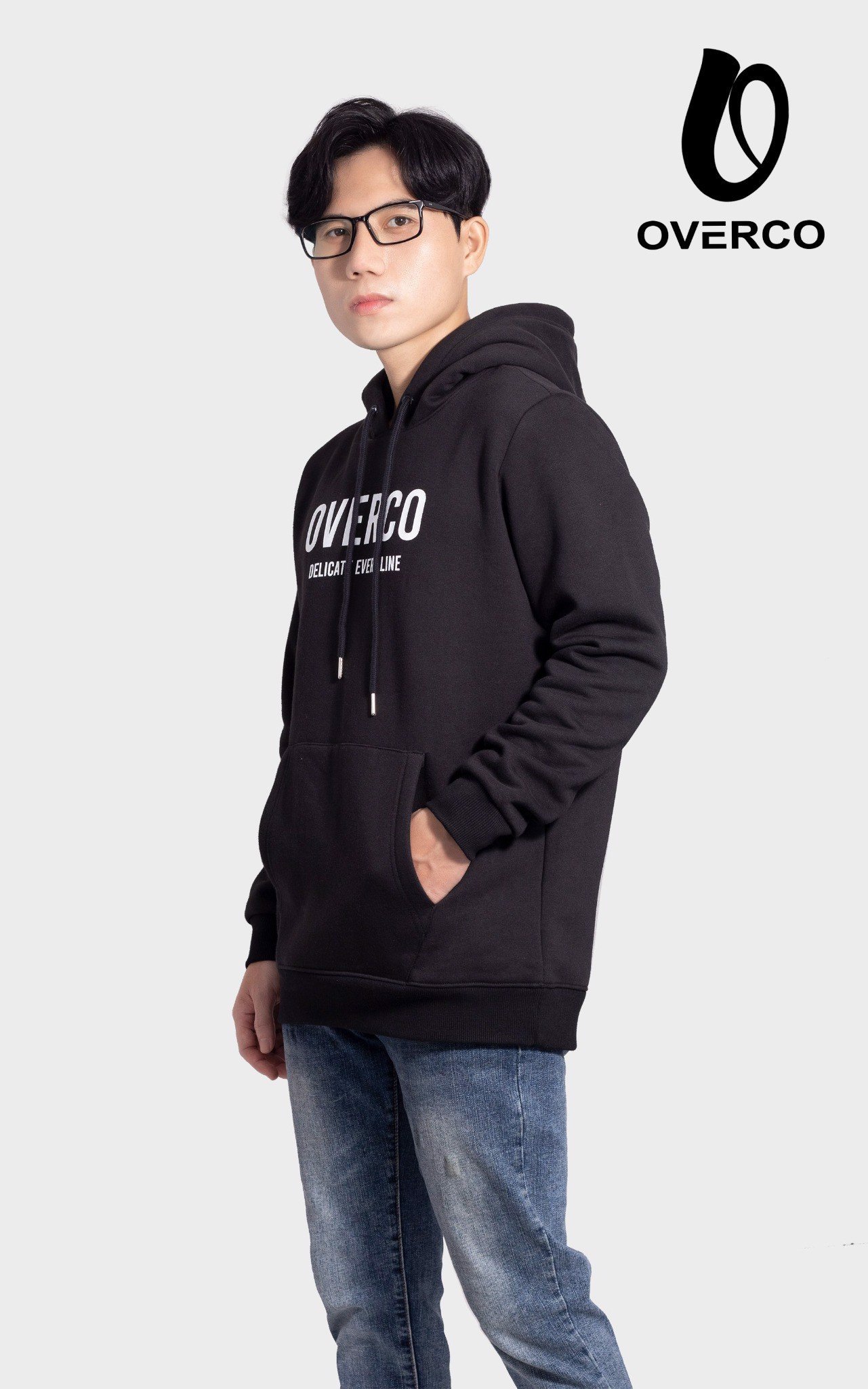 Áo Hoodie OVERCO Chất Vải Nỉ Cotton Cao cấp, Dày Dặn, In Chữ Và Họa Tiết Trên Áo Năng Động Trẻ Trung