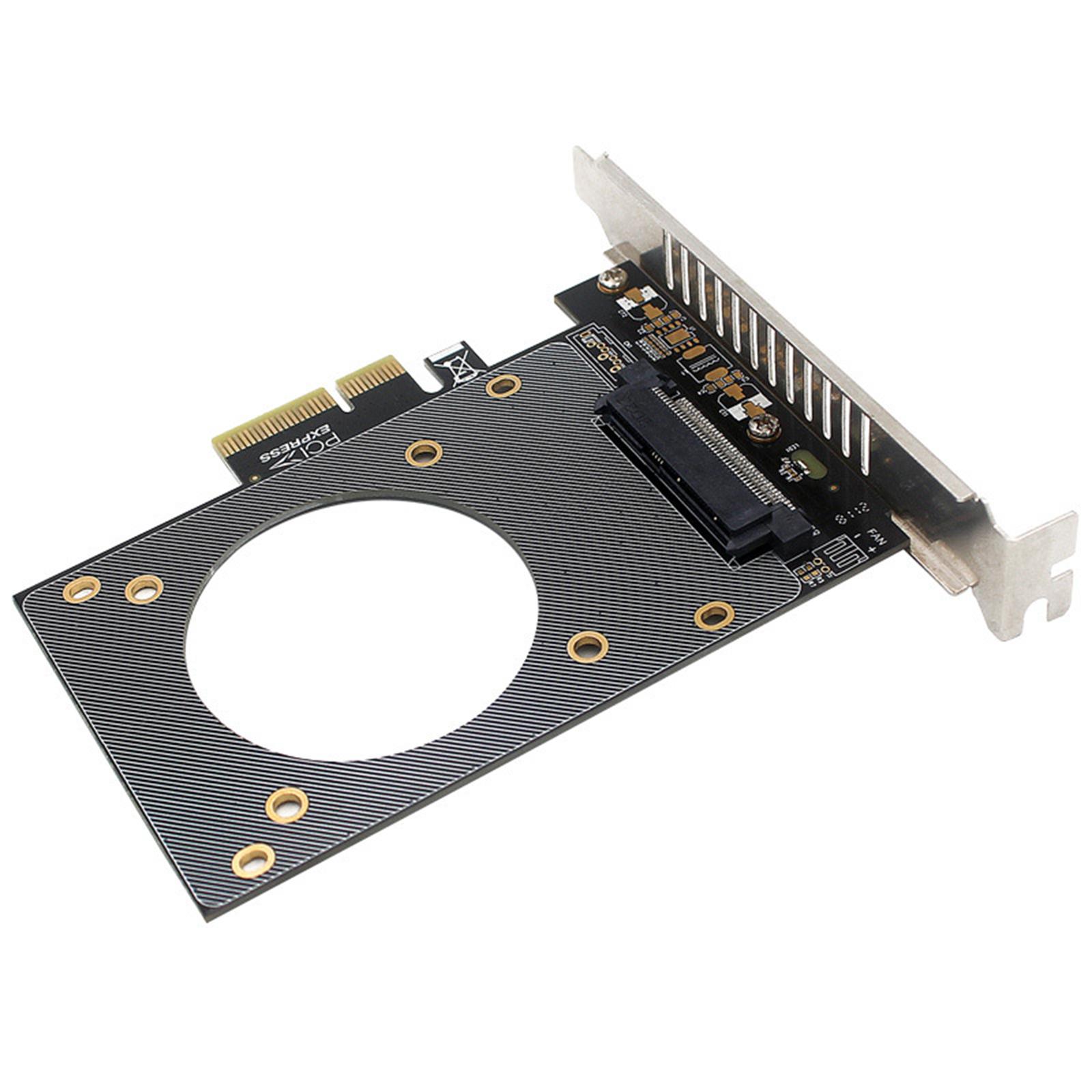 U.2 Adapter to PCIE X4 SFF-8639 to SSD Expansion Board Computer Component Expansion Compatible with Windows / MacOs / Linux