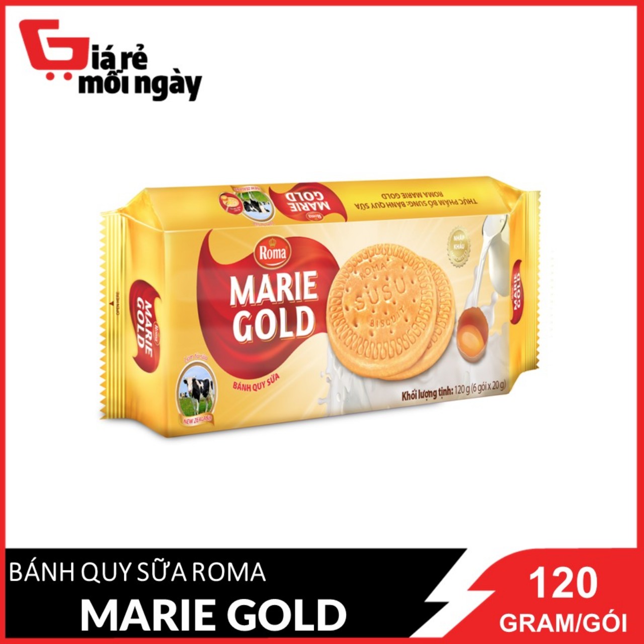 Bánh quy Roma Marie Gold 120g