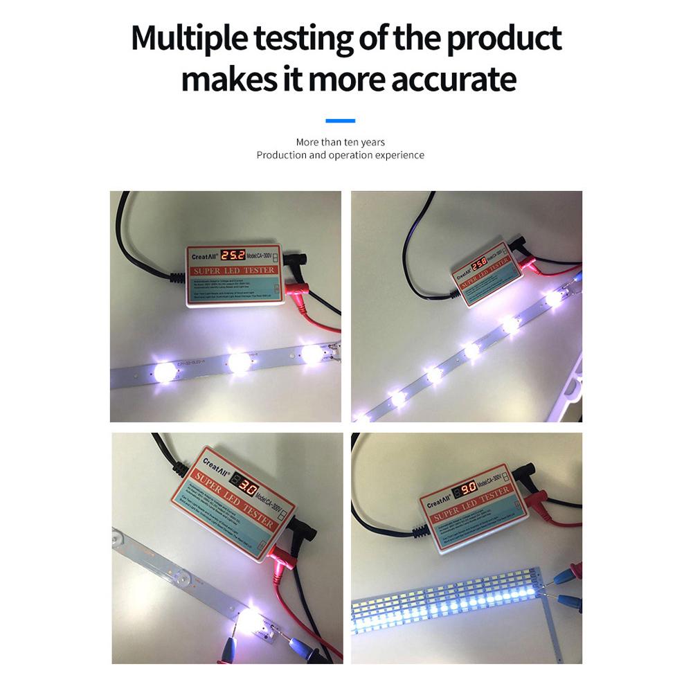 CA-300V Đèn LED di động Hạt đèn Thanh ánh sáng Máy kiểm tra đèn nền TV Dải đèn LED Bảng mạch đèn Công cụ kiểm tra điện dung Kiểm tra điện áp điốt có công tắc
