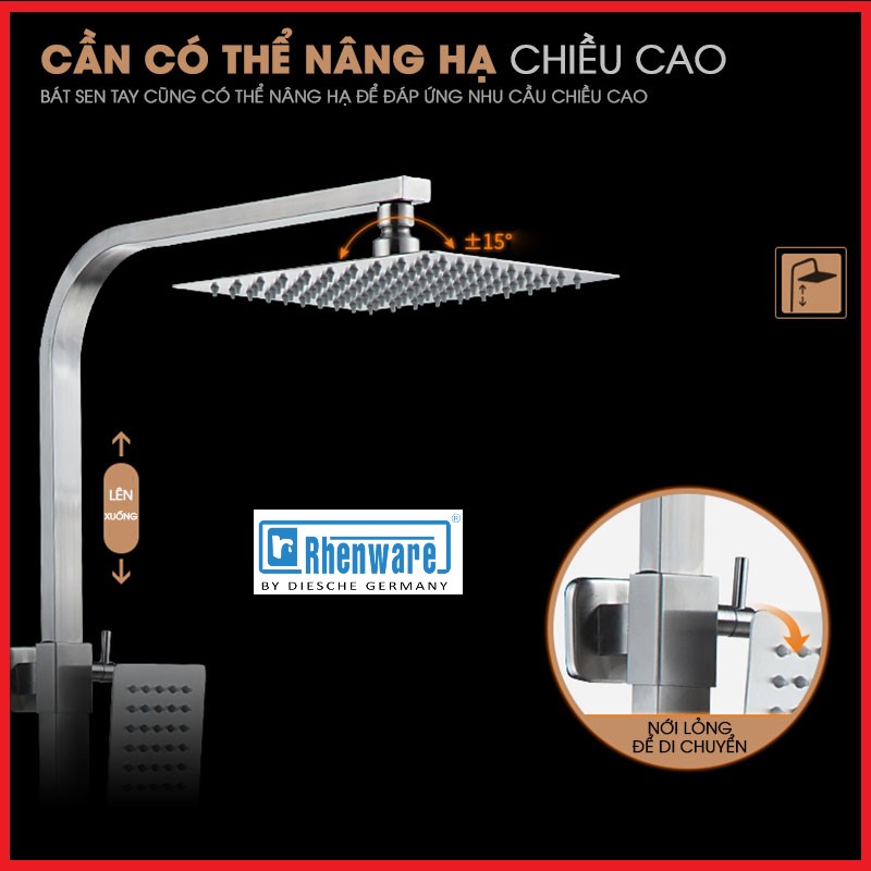 SEN CÂY NÓNG LẠNH INOX 304- THƯƠNG HIỆU  RHENWARE SC- 83130