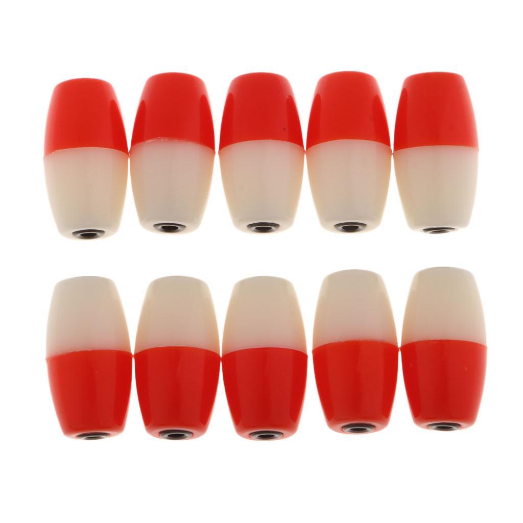 10pcs Plastic Luminous Fishing Float Bobbers Buoy