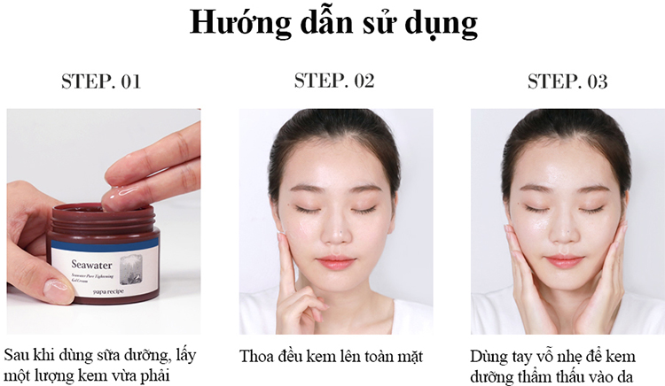 Kem Dưỡng Se Khít Lỗ Chân Lông Papa Recipe Seawater Pore Tightening Gel Cream (50ml)