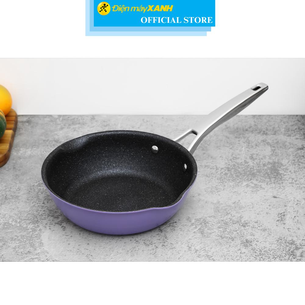 Chảo inox sâu chống dính vân đá đáy từ 24 cm Elmich Hera EL-8186