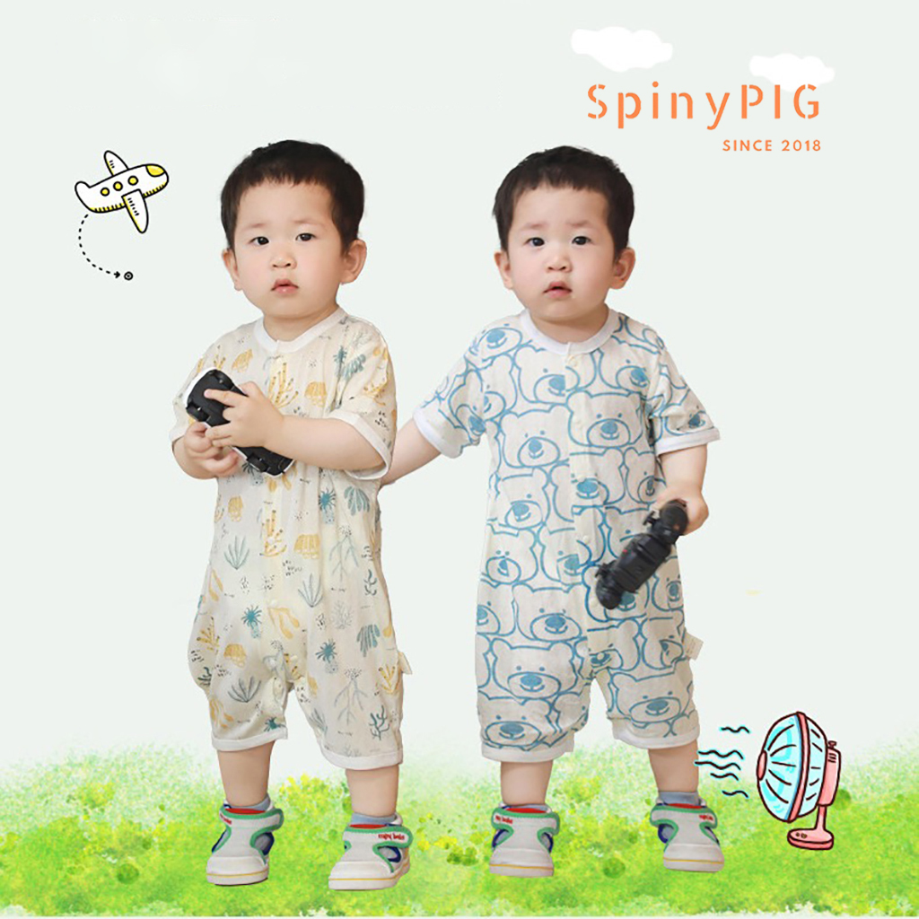 Bộ body sơ sinh 0-2 tuổi 100% cotton thoáng mát dành cho mùa hè cực dễ thương