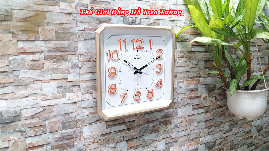 Đồng hồ Eastar Vuông vát góc, Máy kim trôi, có Dạ quang