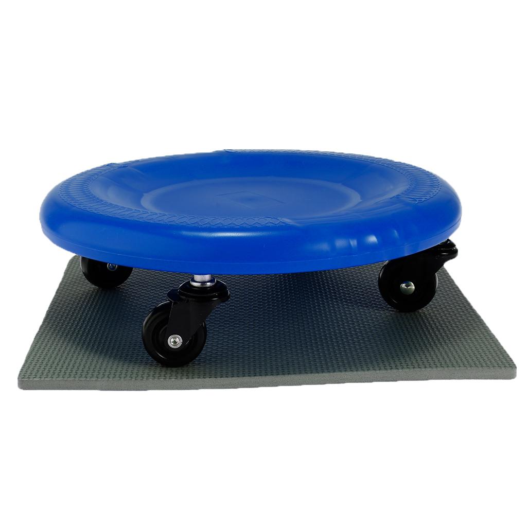 Abdominal Wheel Roller Workout AB Muscle Exerciser Fitness Equipment Yellow