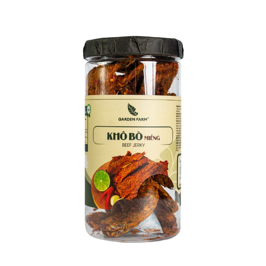 Khô bò miếng GARDEN FARM hũ 450g