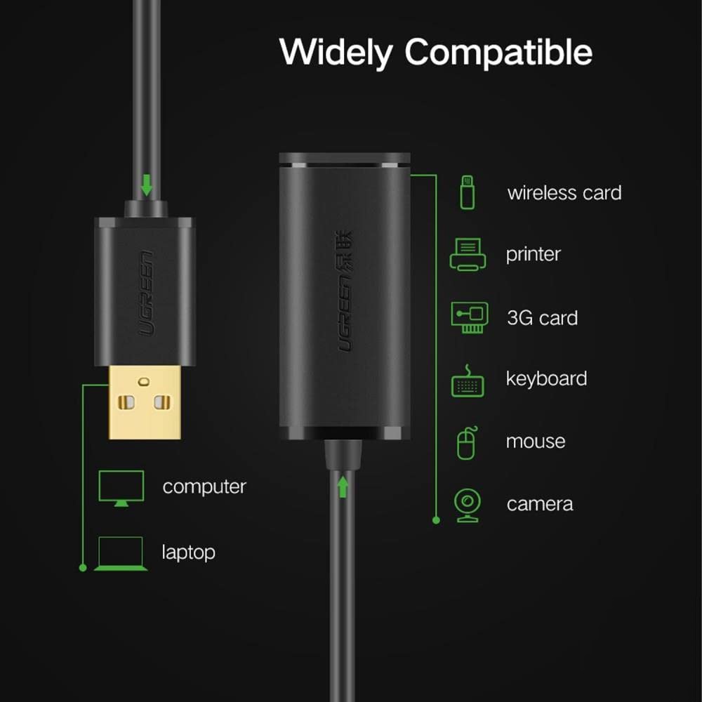 Cáp Nối Dài Ugreen USB 2.0 10326 - Hàng Chính Hãng