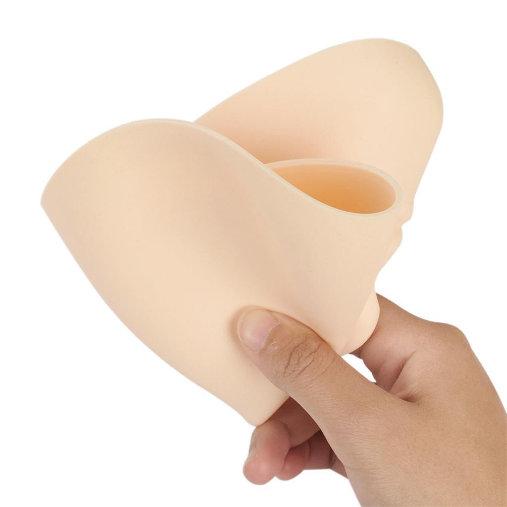 Reusable 5D Silicone Human Face Practice Skin w/Base for