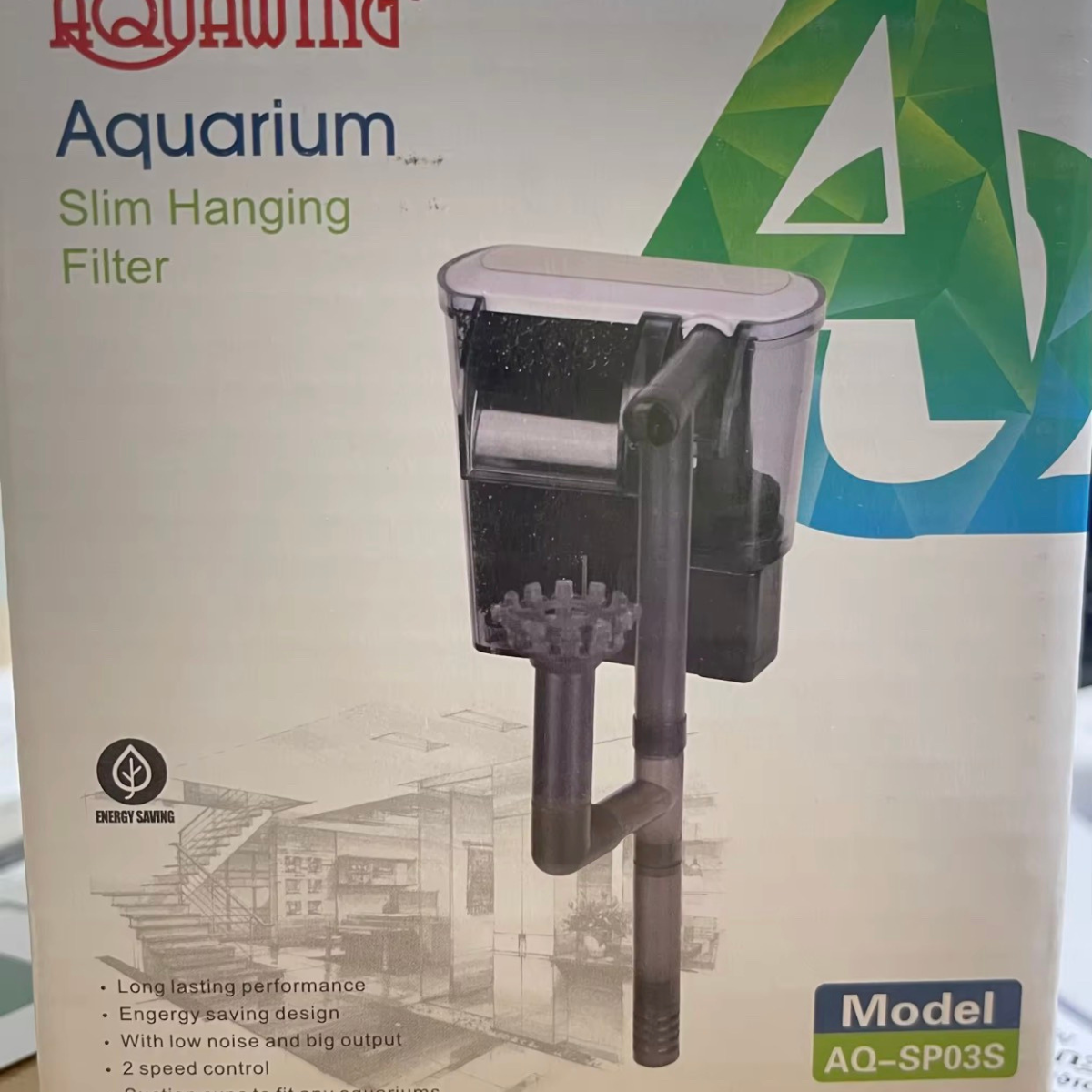 Lọc thác hồ cá kết hợp lọc váng AQUAWING 3W - AQ-SP03S lọc hút đáy - hút mặt nước