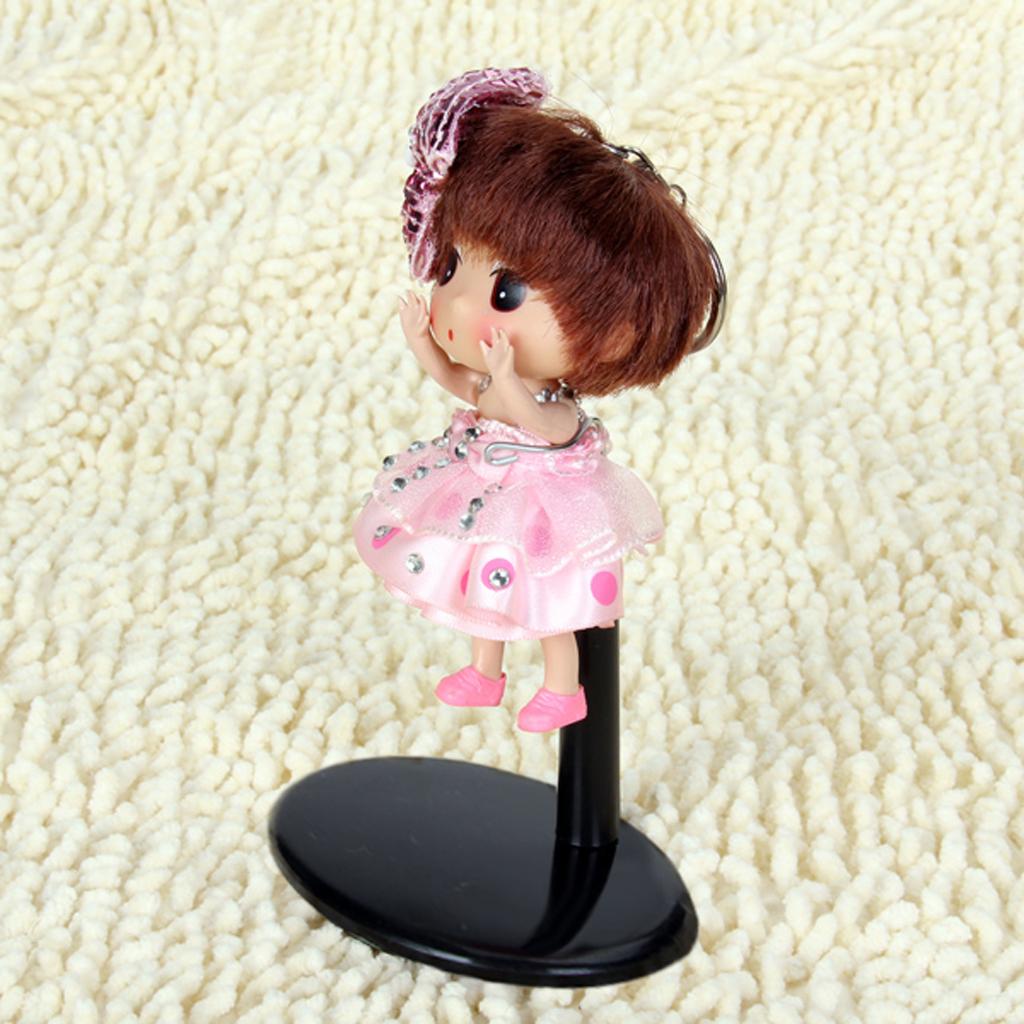 Black Adjustable Doll/Bear Stand Display Holder 4.13 - 5.12 inch