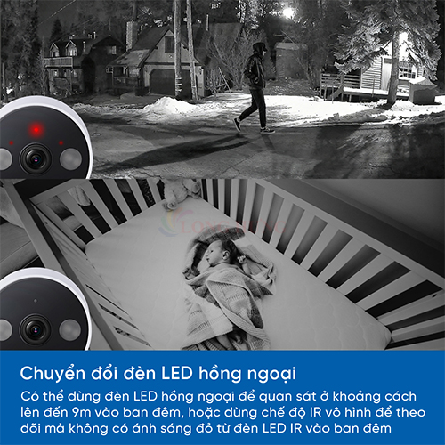 Camera trong nhà/ngoài trời TP-Link Tapo Pan/Tilt Indoor/Outdoor Home Security QHD 2K C120 - Hàng chính hãng