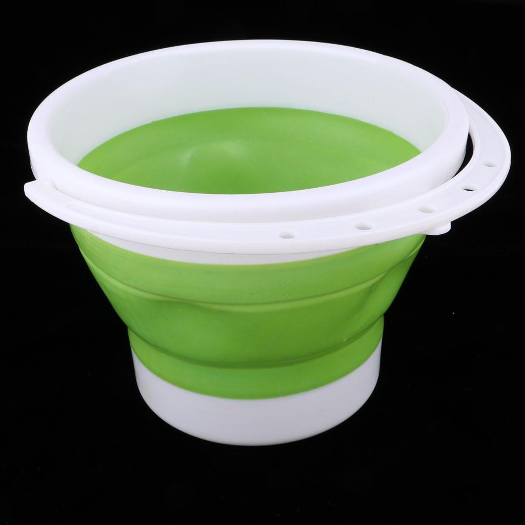 Camping Folding Collapsible Silicone Water Bucket Outdoor Barrel Basin