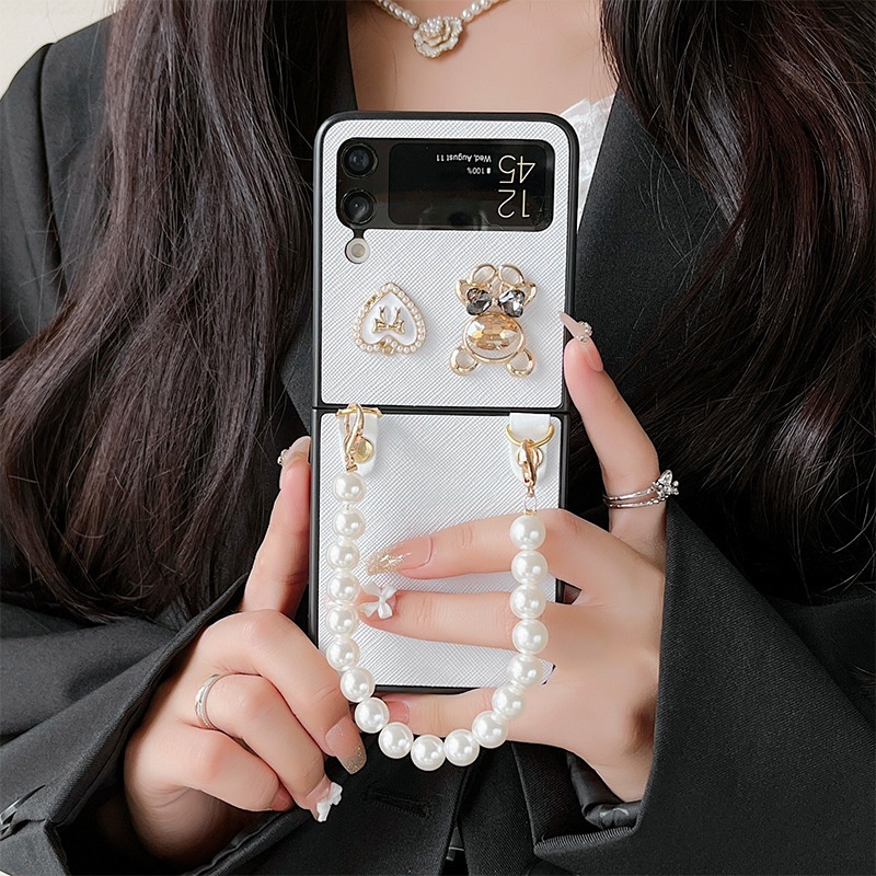 Ốp lưng cho samsung Zflip3 - Zflip4 - Z flip 3 - Z flip 4 - Z flip3 - Z flip4 ánh nhủ sang chảnh