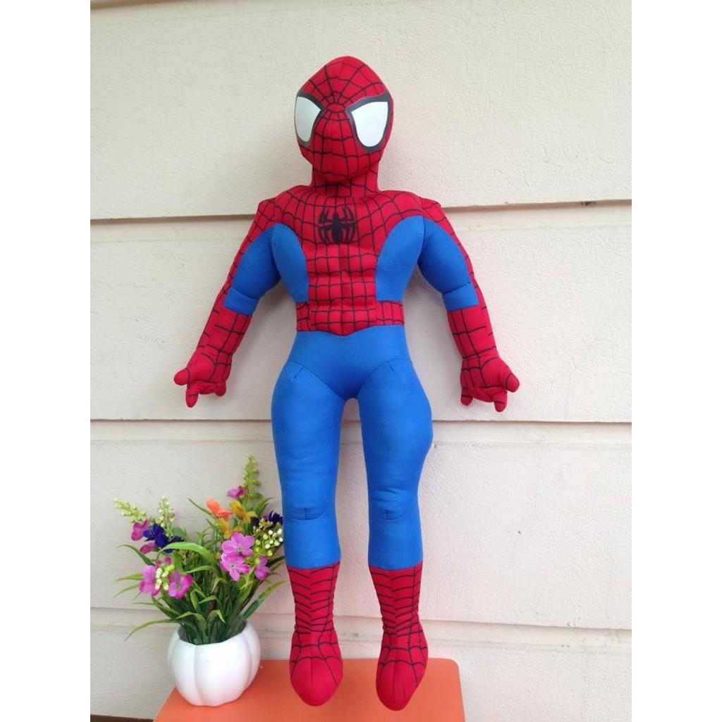 Gấu Bông Siêu Anh Hùng Người Nhện Spiderman (35cm----80cm) Hàng Xịn Cao Cấp (Tặng Kèm 1 Ví Da 12 Ngăn Đựng Thẻ Atm, Cccd)