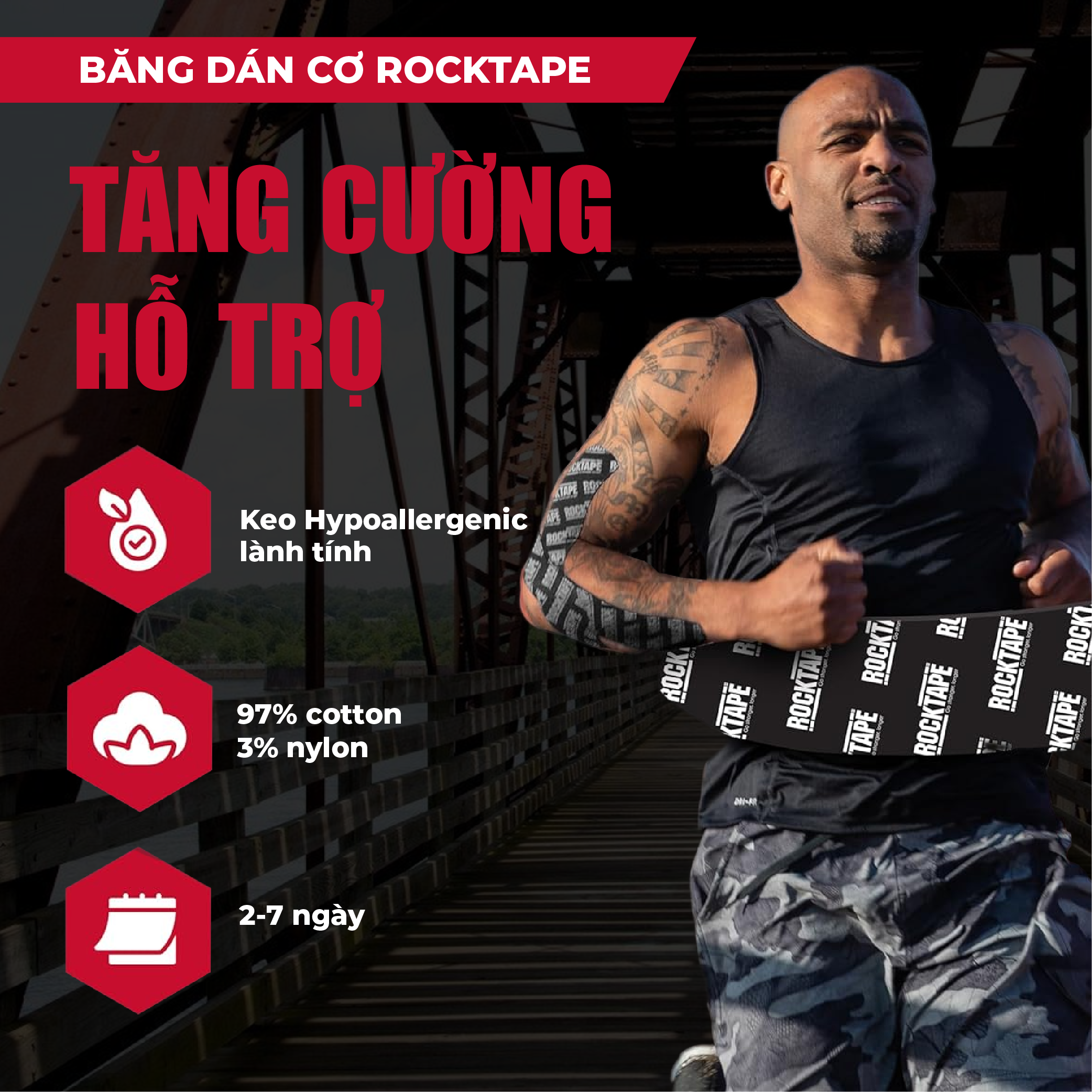 Băng Dán Cơ RockTape Extra-Sticky ADHESIVE
