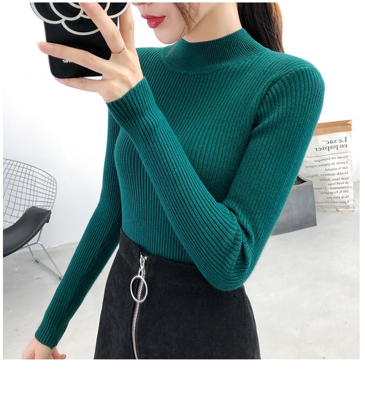 Áo len nữ cổ 3 phân freesize al24