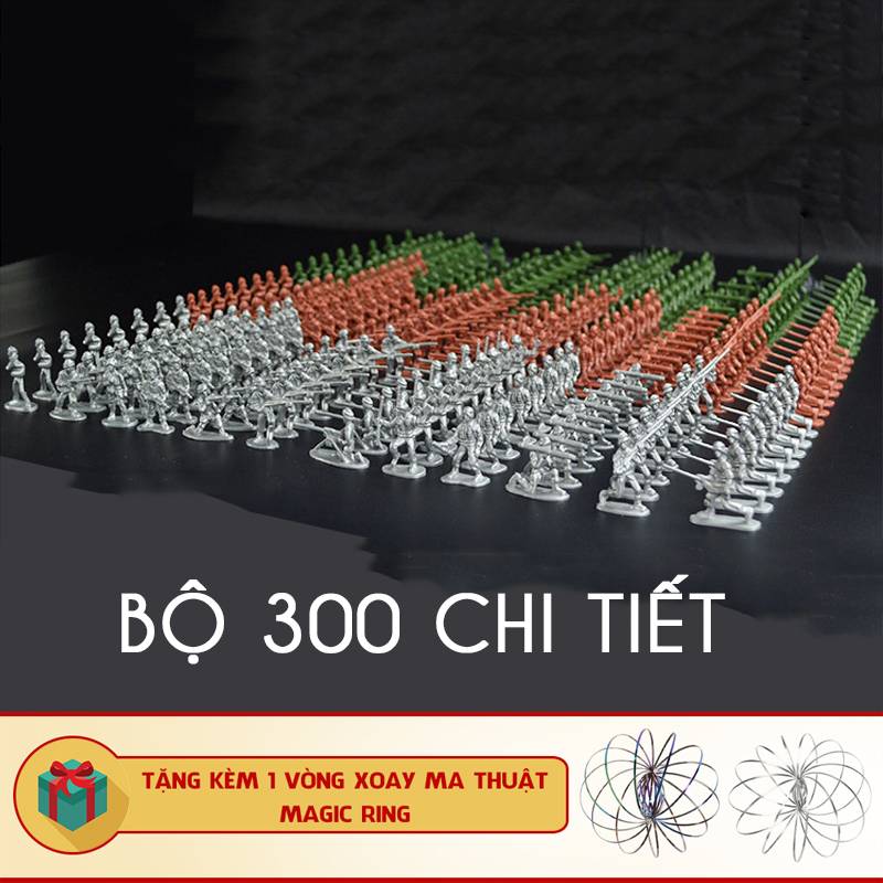 Set Bộ Đồ Chơi 260 - 300 - 307 - 337 Chi Tiết Mô Hình Lính Nhựa War Force Quân Đội Ô Tô Máy Bay Xe Tăng Tàu Ngầm Tên Lửa Quân Lính Tặng Kèm Magic Ring - 300 Chi Tiết &Amp; Magic Ring