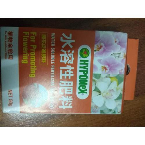 Combo 3 hyponex  15-30-15, 20-20-20, 10-30-10 dành cho cây con đến trưởng thành ra hoa hộp 50gram