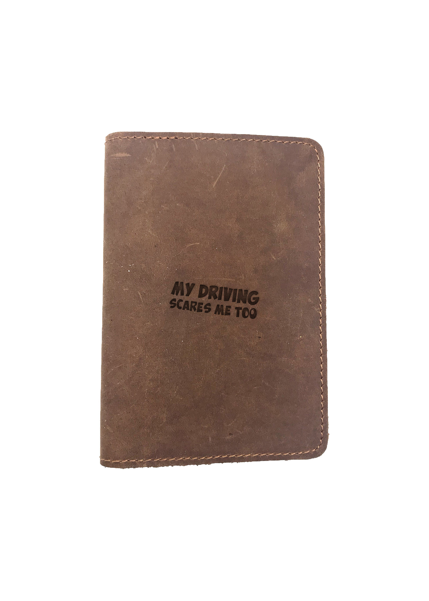 Passport Cover Bao Da Hộ Chiếu Da Sáp Khắc Hình MY DRIVING