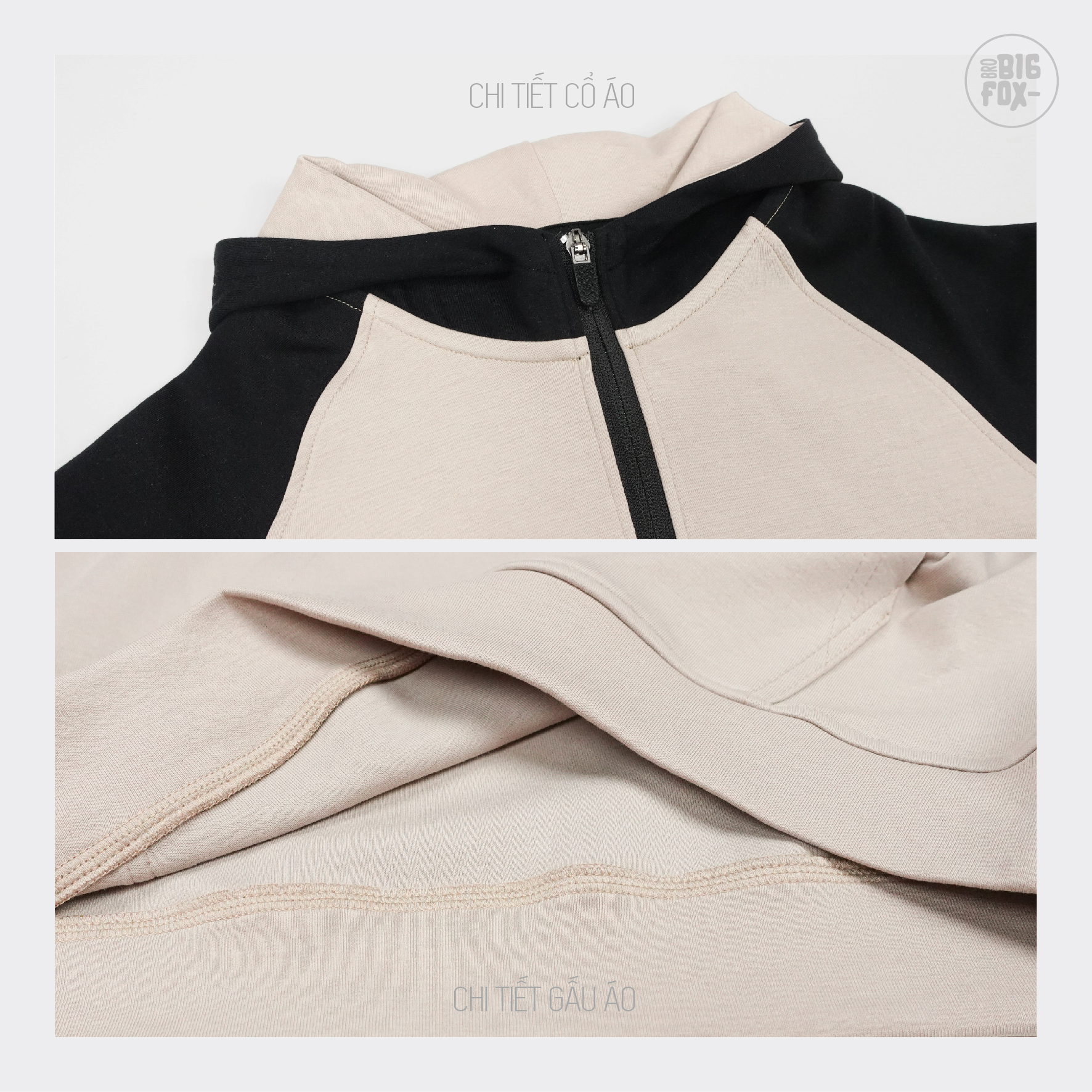 Bộ đồ thu đông cho bé trai size đại Bigfox Miss Meow áo hoodie có mũ quần jogger túi hộp 8-15 tuổi