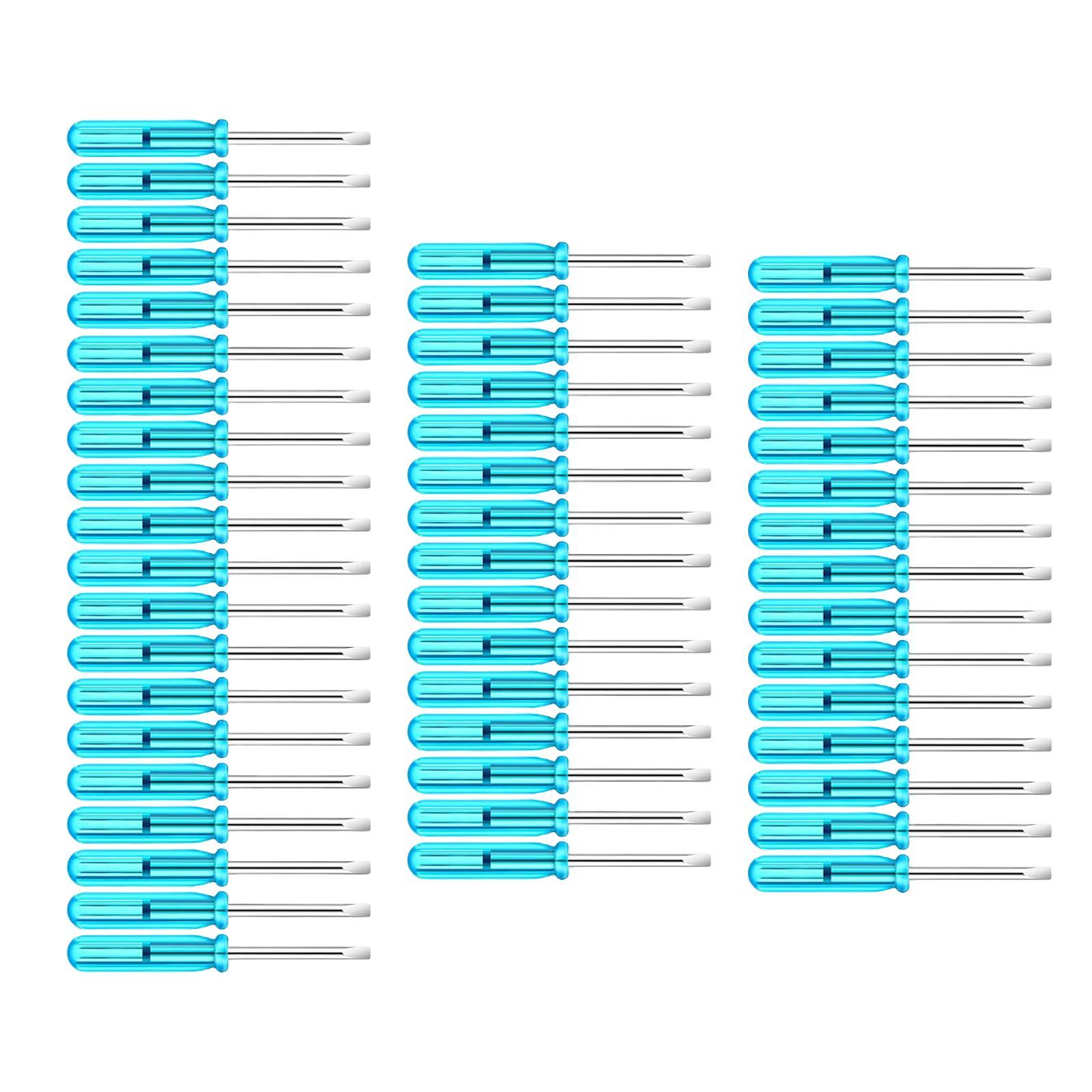 50Pcs 2mm Mini Screwdrivers Set Eyeglass Screwdriver for Toy Repair Sturdy
