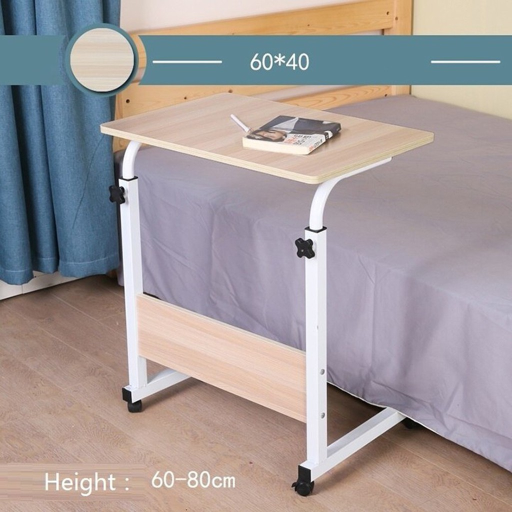 Bàn làm việc di động thông minh ( 60 * 40cm ) - Có Bánh Xe Dễ Dàng Di Chuyển, Điều Chỉnh Chiều Cao