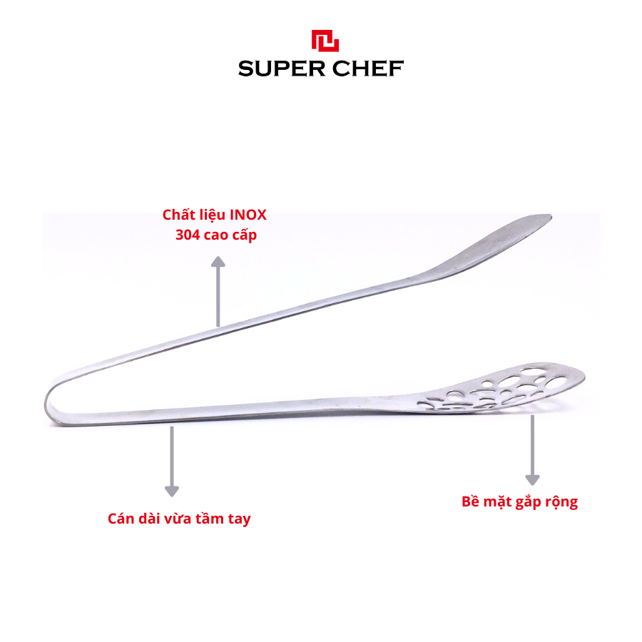 Kẹp Gắp Thực Phẩm Super Chef 1 Super Chef Siêu Tiện Lợi, Bền Bỉ, Dễ Dàng Sử Dụng