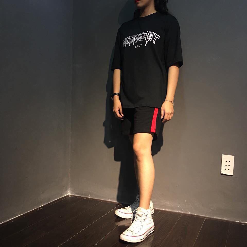 Quần Short Thun 1 Line Sọc Đỏ Unisex - MM