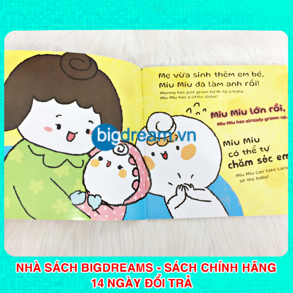 SONG NGỮ Miu Miu Tự Lập - Có em - Miu bé nhỏ - Ehon kĩ năng sống cho bé