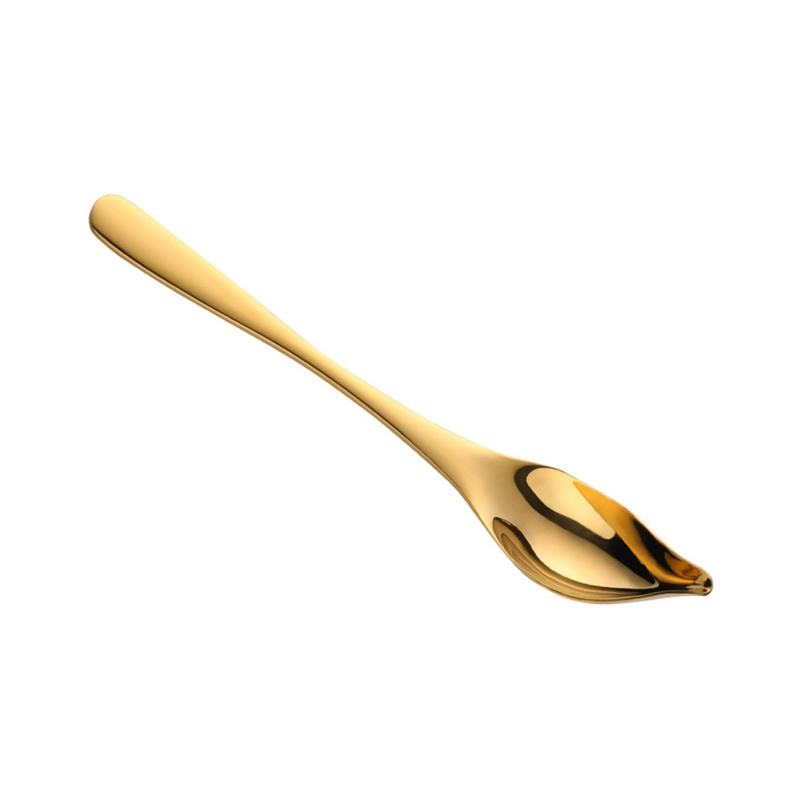 Saucier Spoon Honey Sauce Metal Spoons for Home Restaurant Decorative Plates