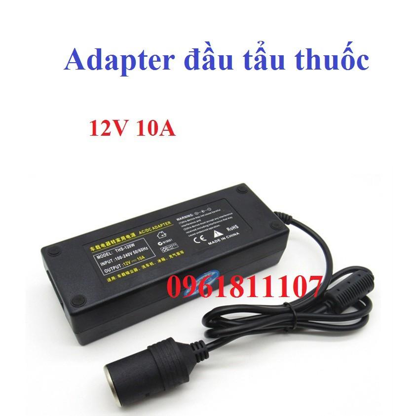 Adapter tẩu thuốc 12V 10A cho máy bơm hơi