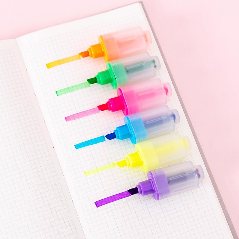 Bộ 6 bút đánh dấu mini mặt cười MARKER PEN nguồn hàng buôn sỉ