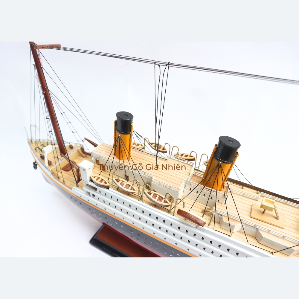 Mô Hình Thuyền Gỗ Phong Thủy Dạng Thuyền Du Lịch RMS TITANIC PAINTED Chính Hãng Hàng Xuất Khẩu Chất Lượng Cao