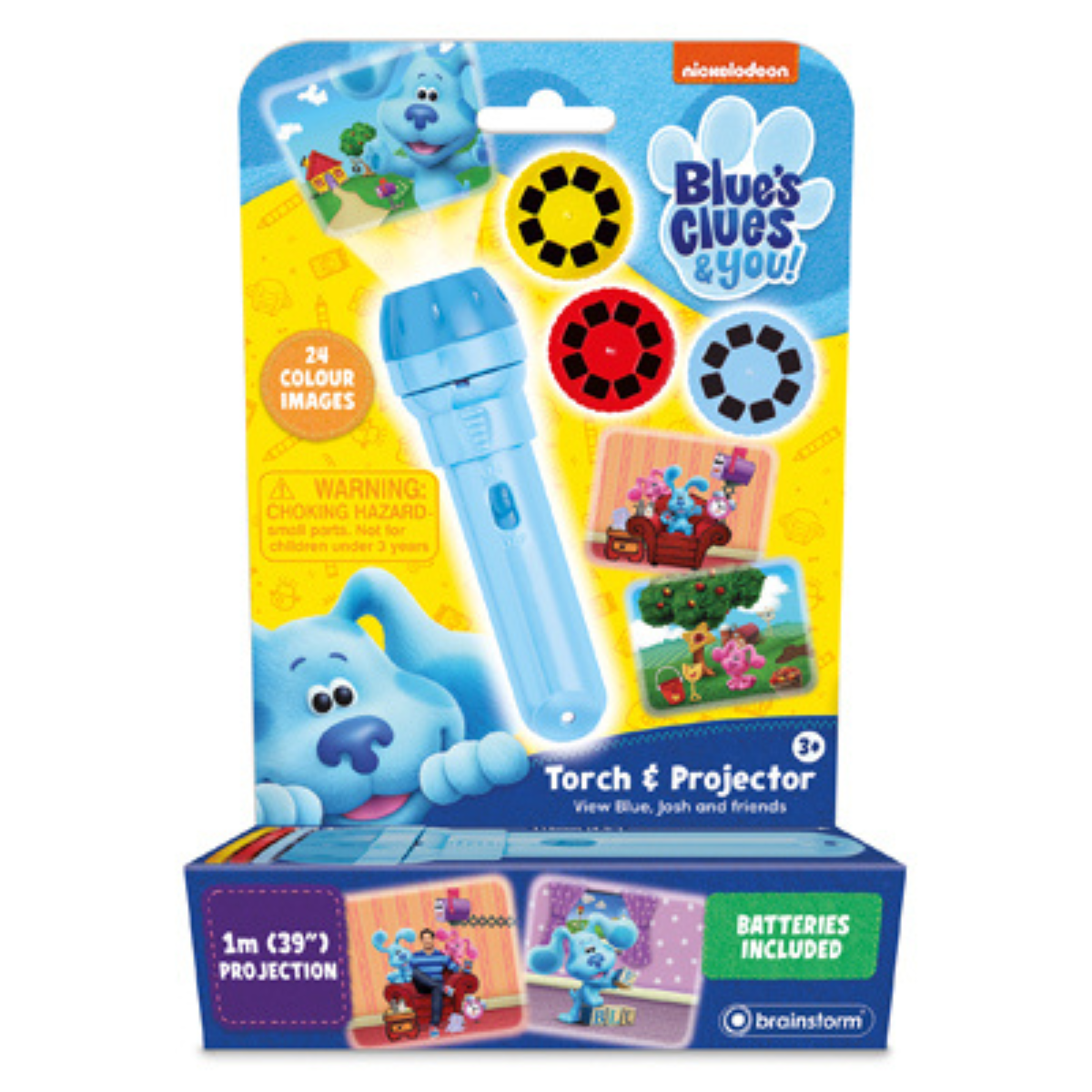 Đồ chơi đèn pin flashlight chủ đề Blue’s Clues &amp; You Brainstorm NIC1001