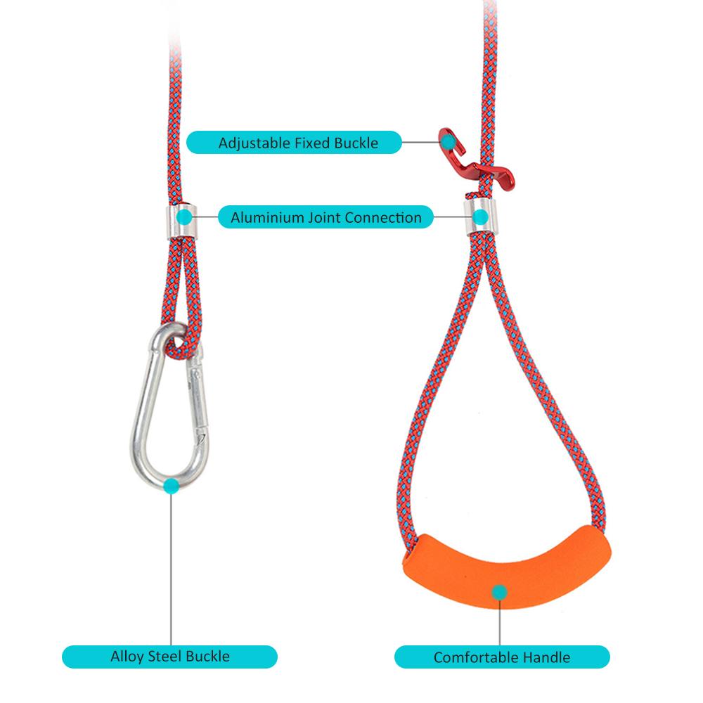 Dây phơi quần áo đi động có thể điều chỉnh bằng polyester có độ bền cao, chống mài mòn và chống rách có móc bằng kim loại