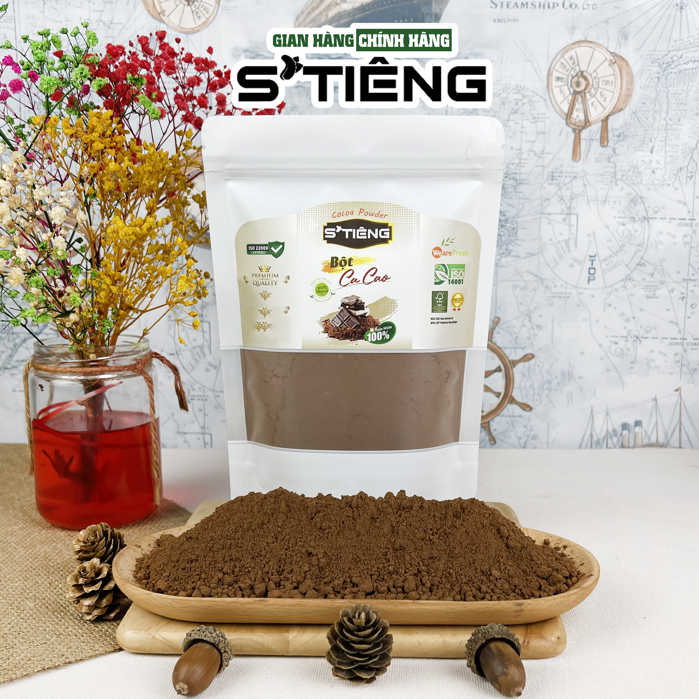 Bột CACAO Nguyên Chất Cao Cấp S'TIÊNG