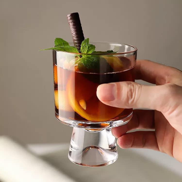Ly thủy tinh trơn có đế 250ML - Mã G66880