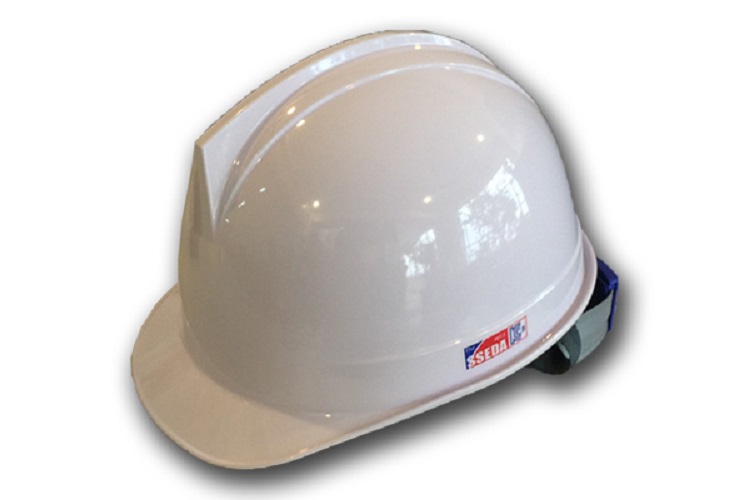 Mũ bảo hộ SSEDA Hàn Quốc nhựa ABS chịu va đập mạnh SAHM-1702 màu trằng