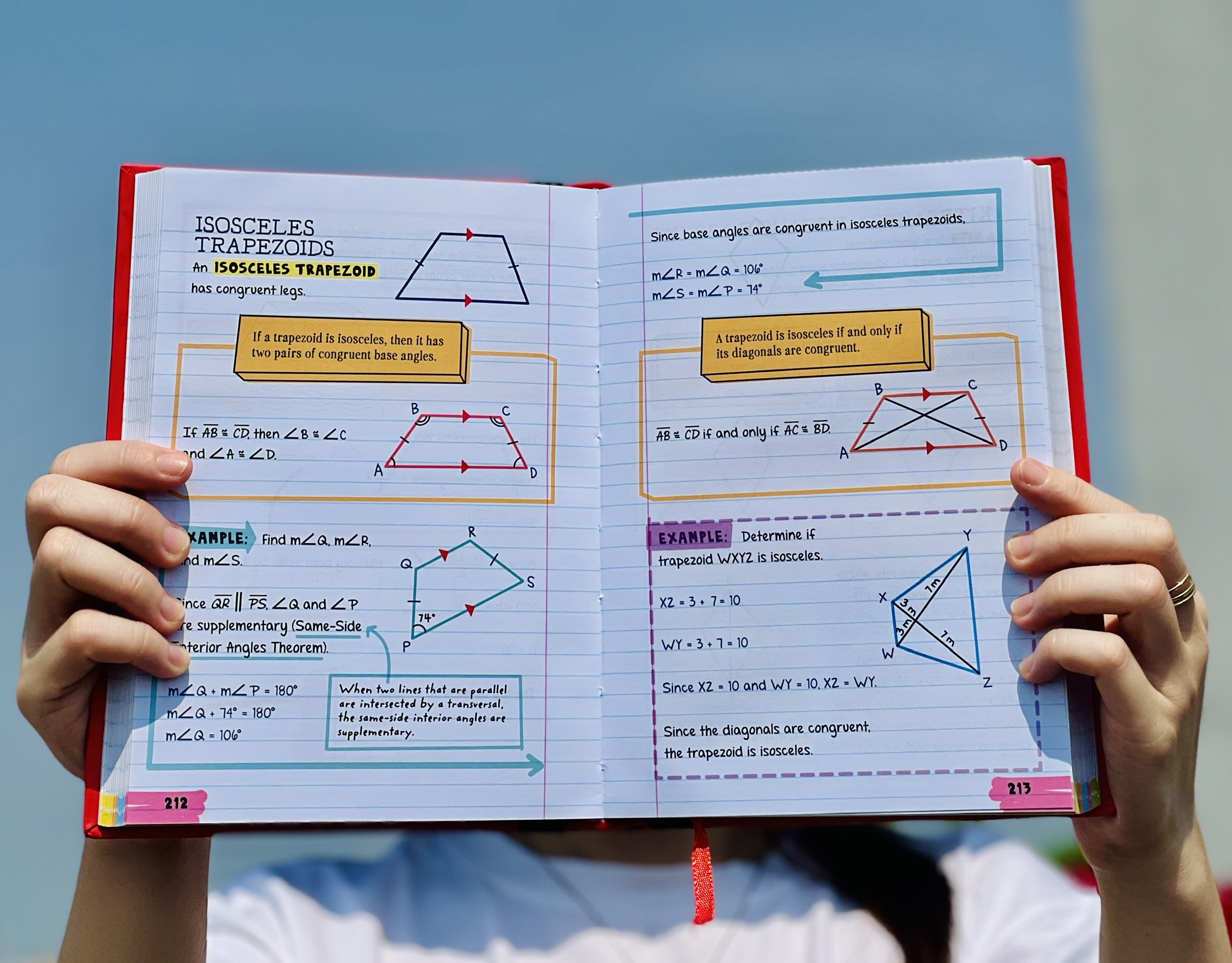 Sách Everything you need to ace Chemistry and Geometry - Sổ Tay Hóa Học và Sổ Tay Hình Học ( Bộ 2 cuốn Tiếng Anh ), Tổng Hợp Kiến Thức Hình Học Và Hóa Học Cho Học Sinh Lớp 8 Đến Lớp 12 - Á Châu Books, bìa cứng in màu