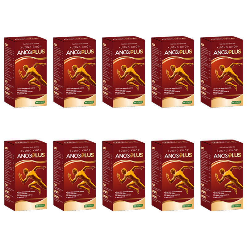 Combo 10 Hộp Thảo Dược Xương Khớp ANCOPLUS Hỗ Trợ Giảm Đau Nhức Xương Khớp Nhanh Chóng