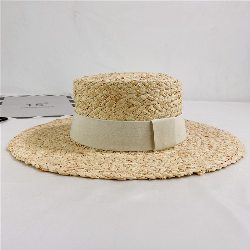 Mũ cói đi biển, nón cói dáng gaucho chất liệu Raffia cao cấp, dòng mũ rủ