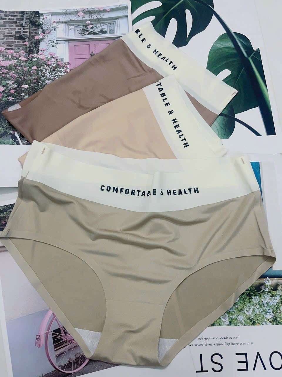 Combo 5 Chiếc Quần Lót Nữ, Quần Lót Nữ Cạp Thấp Comfortable&amp;Health, Quần Chip Nữ Cao Không Đường May