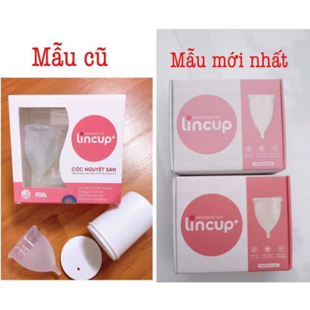 Cốc Nguyệt San Lincup+ 40 ml mẫu mới, tặng kèm cốc tiệt trùng + Kẹp tóc ngọc trai xinh xắn