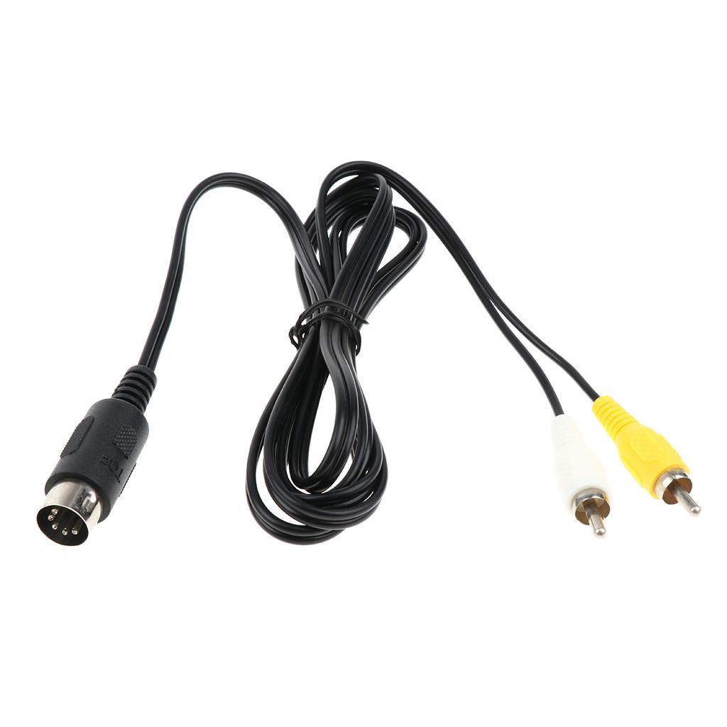 1.8m AV RCA Composite Audio Video Cable TV Lead for Console