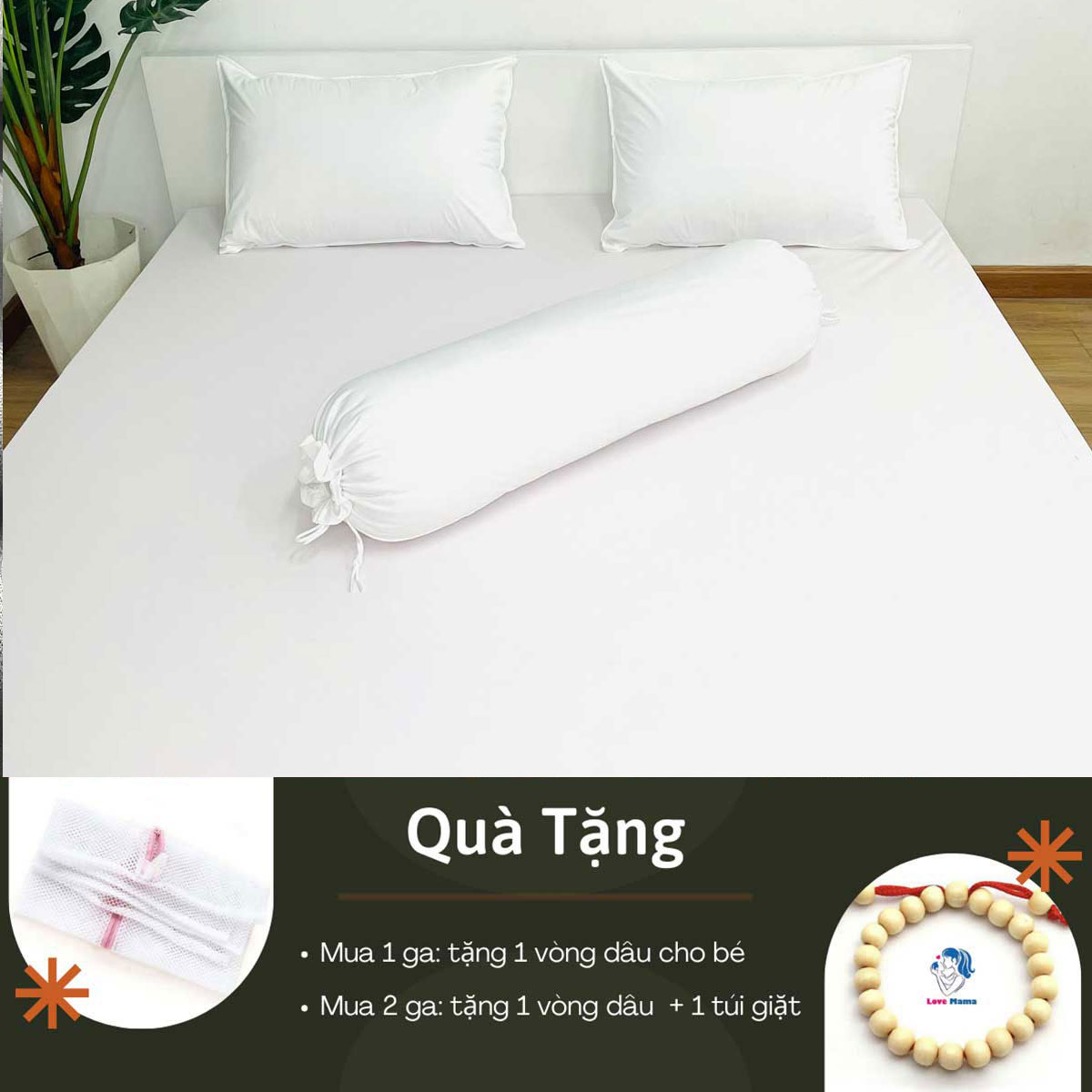 Ga chống thấm Cotton cao cấp trơn một màu trắng cho bệnh viện phòng khám