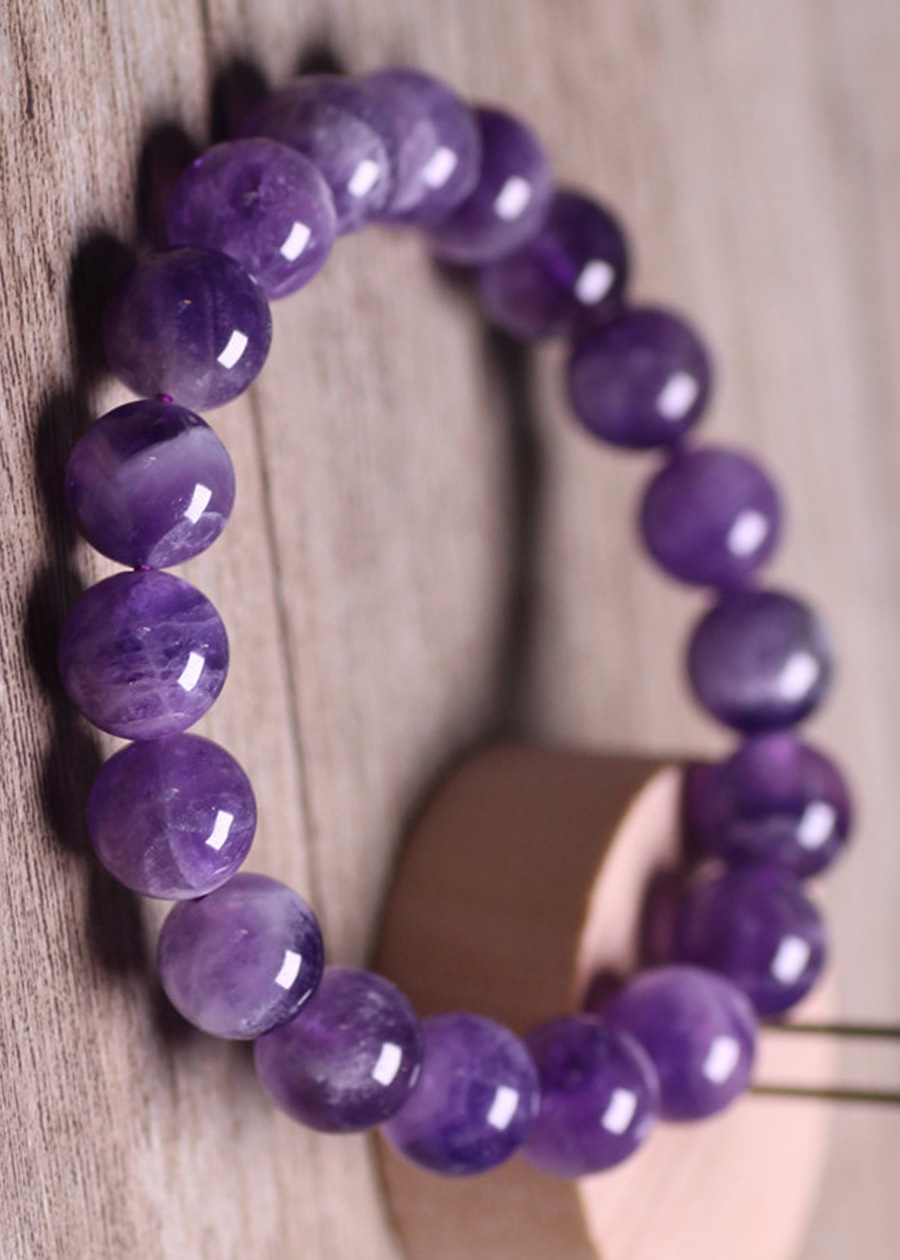 Vòng Tay Đá Thạch Anh Tím Tự Nhiên 10mm- Natural Amethyst